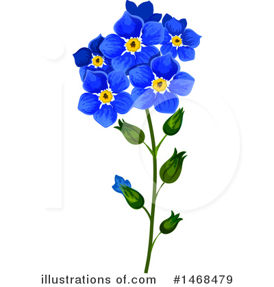 Royalty-Free (RF) Flower Clipart Illustration by Vector Tradition SM - Stock Sample #1468479