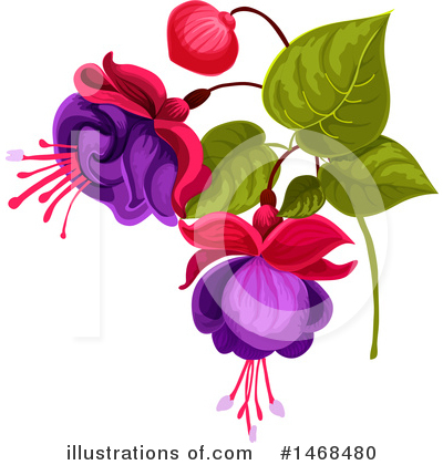 Royalty-Free (RF) Flower Clipart Illustration by Vector Tradition SM - Stock Sample #1468480