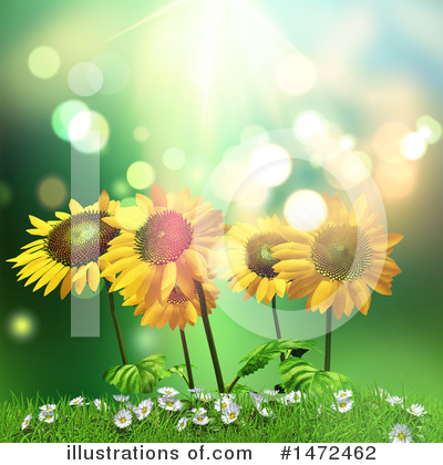 Royalty-Free (RF) Flower Clipart Illustration by KJ Pargeter - Stock Sample #1472462