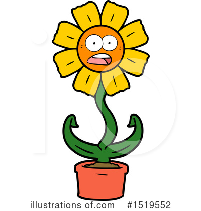 Royalty-Free (RF) Flower Clipart Illustration by lineartestpilot - Stock Sample #1519552