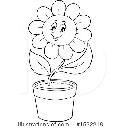Royalty-Free (RF) Flower Clipart Illustration by visekart - Stock Sample #1532218