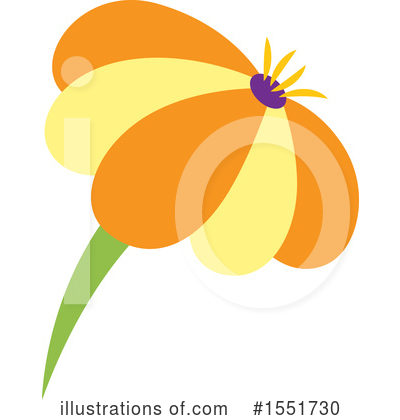 Royalty-Free (RF) Flower Clipart Illustration by Cherie Reve - Stock Sample #1551730