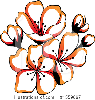 Floral Clipart #1559867 by Cherie Reve