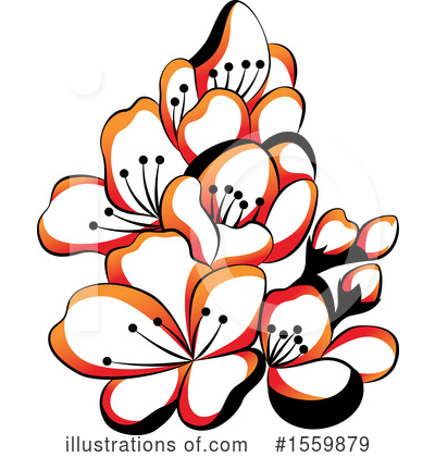 Royalty-Free (RF) Flower Clipart Illustration by Cherie Reve - Stock Sample #1559879
