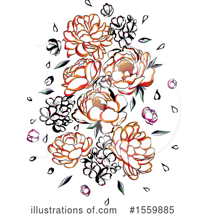 Royalty-Free (RF) Flower Clipart Illustration by Cherie Reve - Stock Sample #1559885