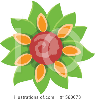 Royalty-Free (RF) Flower Clipart Illustration by Vector Tradition SM - Stock Sample #1560673