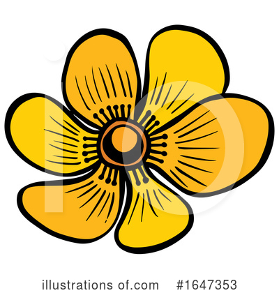 Royalty-Free (RF) Flower Clipart Illustration by Cherie Reve - Stock Sample #1647353