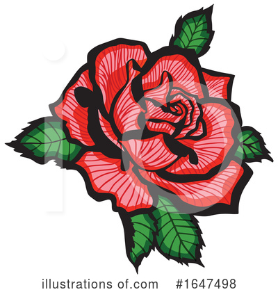 Rose Clipart #1647498 by Cherie Reve