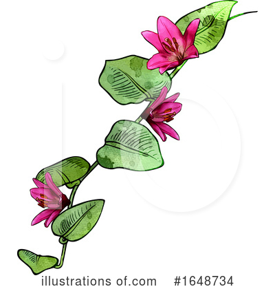 Royalty-Free (RF) Flower Clipart Illustration by dero - Stock Sample #1648734