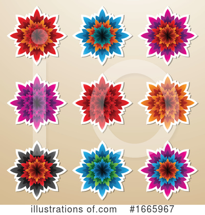 Royalty-Free (RF) Flower Clipart Illustration by cidepix - Stock Sample #1665967