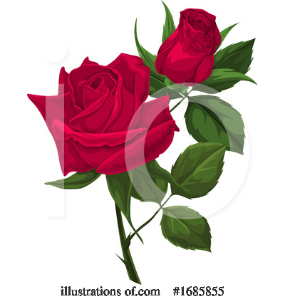 Royalty-Free (RF) Flower Clipart Illustration by Morphart Creations - Stock Sample #1685855