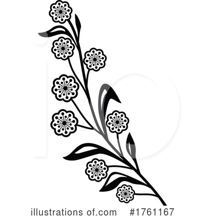 Royalty-Free (RF) Flower Clipart Illustration by patrimonio - Stock Sample #1761167