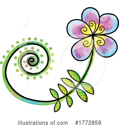 Royalty-Free (RF) Flower Clipart Illustration by Prawny - Stock Sample #1772859