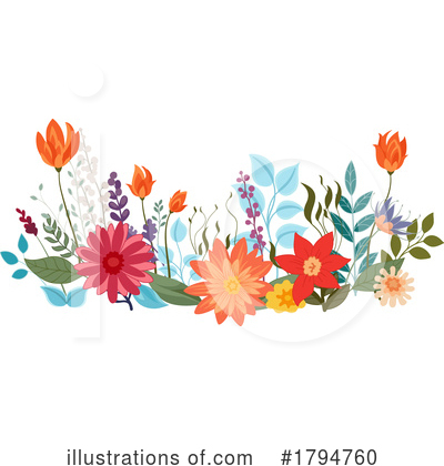 Wildflowers Clipart #1794760 by AtStockIllustration