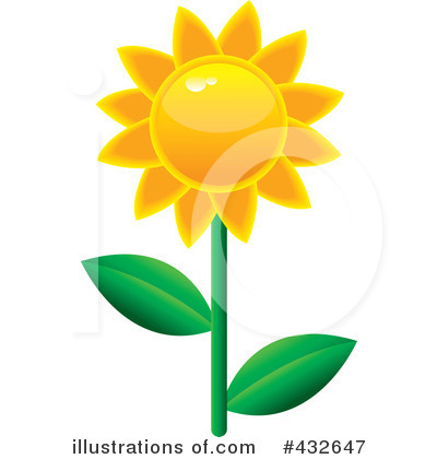 Sunflower Clipart #432647 by Pams Clipart