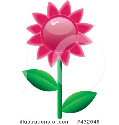 Royalty-Free (RF) Flower Clipart Illustration by Pams Clipart - Stock Sample #432648