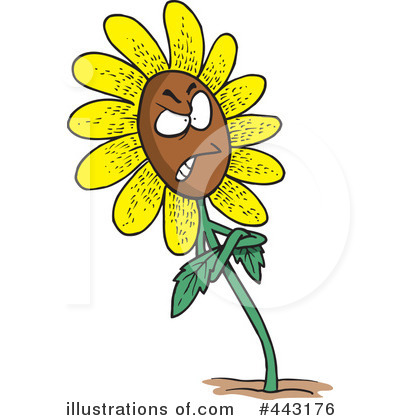 Royalty-Free (RF) Flower Clipart Illustration by toonaday - Stock Sample #443176
