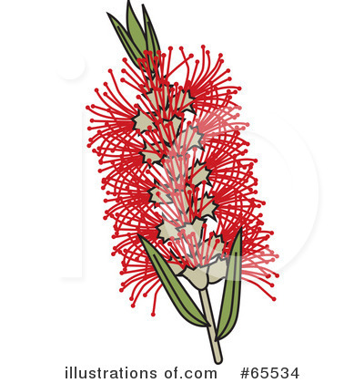 Royalty-Free (RF) Flower Clipart Illustration by Dennis Holmes Designs - Stock Sample #65534