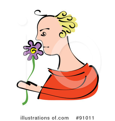 Royalty-Free (RF) Flower Clipart Illustration by Prawny - Stock Sample #91011