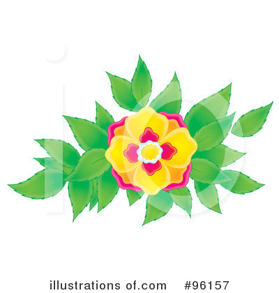 Royalty-Free (RF) Flower Clipart Illustration by Alex Bannykh - Stock Sample #96157