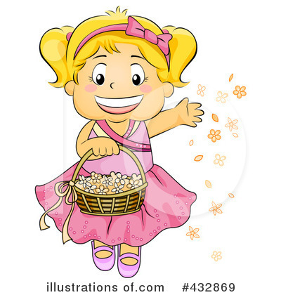 Royalty-Free (RF) Flower Girl Clipart Illustration by BNP Design Studio - Stock Sample #432869