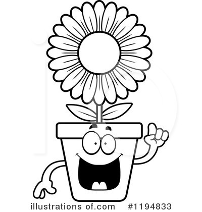 Royalty-Free (RF) Flower Pot Clipart Illustration by Cory Thoman - Stock Sample #1194833