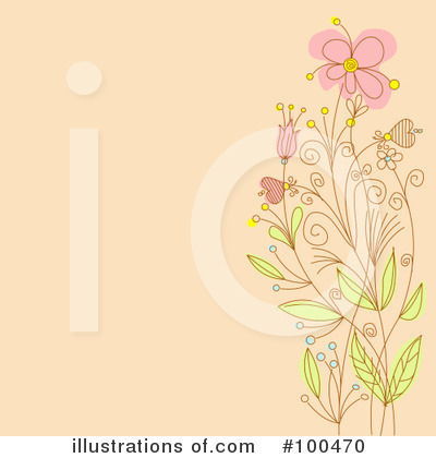 Royalty-Free (RF) Flowers Clipart Illustration by Pushkin - Stock Sample #100470