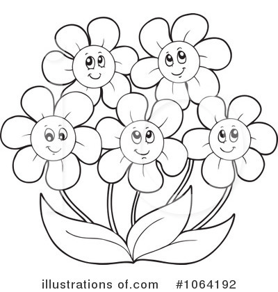 Royalty-Free (RF) Flowers Clipart Illustration by visekart - Stock Sample #1064192
