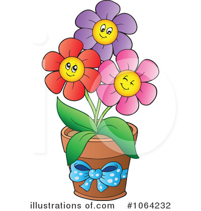 Royalty-Free (RF) Flowers Clipart Illustration by visekart - Stock Sample #1064232