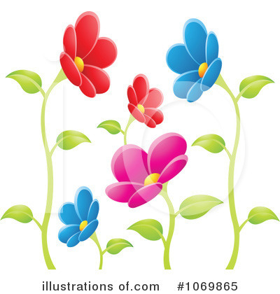 Royalty-Free (RF) Flowers Clipart Illustration by cidepix - Stock Sample #1069865