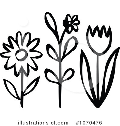 Royalty-Free (RF) Flowers Clipart Illustration by NL shop - Stock Sample #1070476
