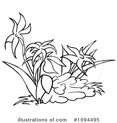 Royalty-Free (RF) Flowers Clipart Illustration by dero - Stock Sample #1094495