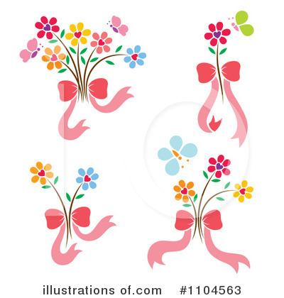 Royalty-Free (RF) Flowers Clipart Illustration by Cherie Reve - Stock Sample #1104563