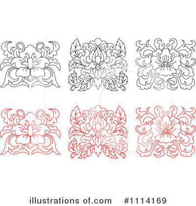 Royalty-Free (RF) Flowers Clipart Illustration by Vector Tradition SM - Stock Sample #1114169