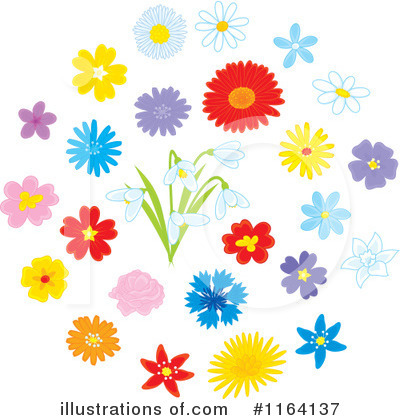 Royalty-Free (RF) Flowers Clipart Illustration by Alex Bannykh - Stock Sample #1164137