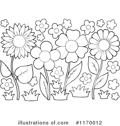 Royalty-Free (RF) Flowers Clipart Illustration by visekart - Stock Sample #1170012