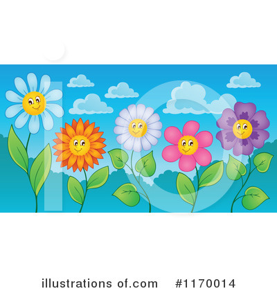 Royalty-Free (RF) Flowers Clipart Illustration by visekart - Stock Sample #1170014