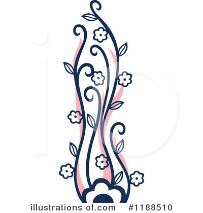 Floral Design Element Clipart #1188510 by Cherie Reve