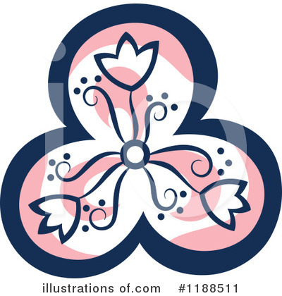 Floral Design Element Clipart #1188511 by Cherie Reve