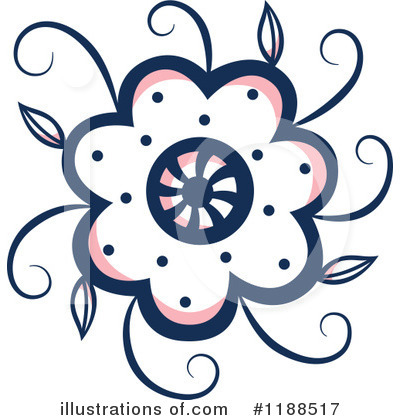 Floral Design Element Clipart #1188517 by Cherie Reve