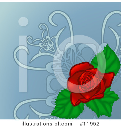 Rose Clipart #11952 by AtStockIllustration
