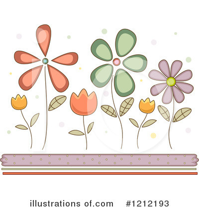Royalty-Free (RF) Flowers Clipart Illustration by BNP Design Studio - Stock Sample #1212193