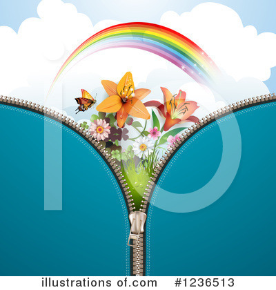 Royalty-Free (RF) Flowers Clipart Illustration by merlinul - Stock Sample #1236513