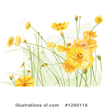 Royalty-Free (RF) Flowers Clipart Illustration by BNP Design Studio - Stock Sample #1260116