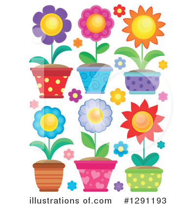 Royalty-Free (RF) Flowers Clipart Illustration by visekart - Stock Sample #1291193