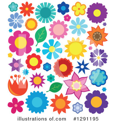 Royalty-Free (RF) Flowers Clipart Illustration by visekart - Stock Sample #1291195