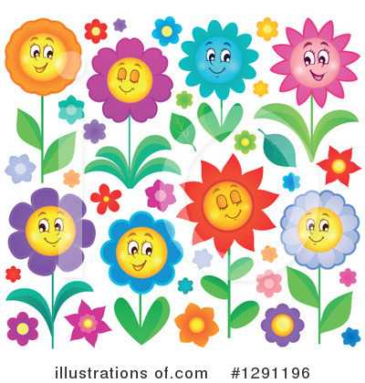 Royalty-Free (RF) Flowers Clipart Illustration by visekart - Stock Sample #1291196