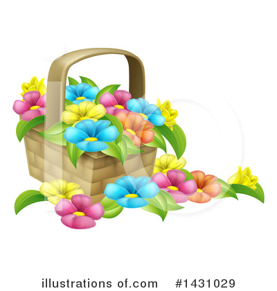 Basket Clipart #1431029 by AtStockIllustration