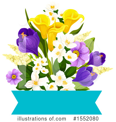 Royalty-Free (RF) Flowers Clipart Illustration by Vector Tradition SM - Stock Sample #1552080