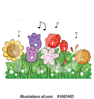 Royalty-Free (RF) Flowers Clipart Illustration by BNP Design Studio - Stock Sample #1685485